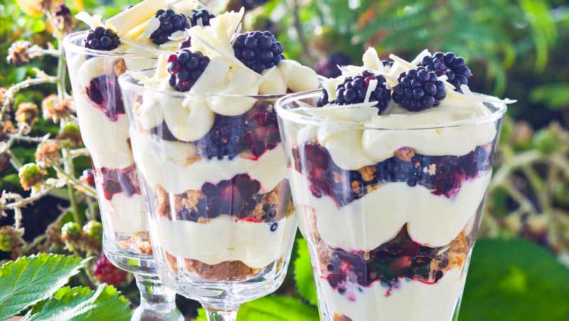 Vit Choklad Dessert I Glas