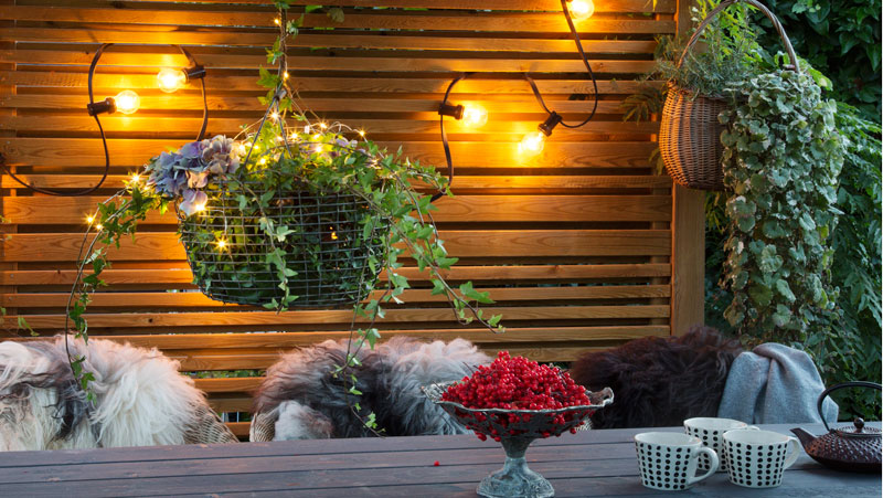 belysning trädgård inspiration