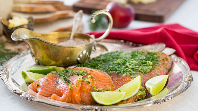 Gravad lax med ingefära och lime recept
