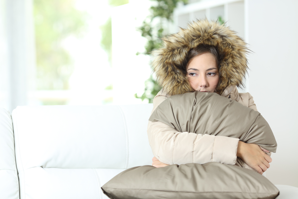 Känns det som att du alltid fryser? Anledningen kan vara en annan än låg temperatur. Bild: Shutterstock