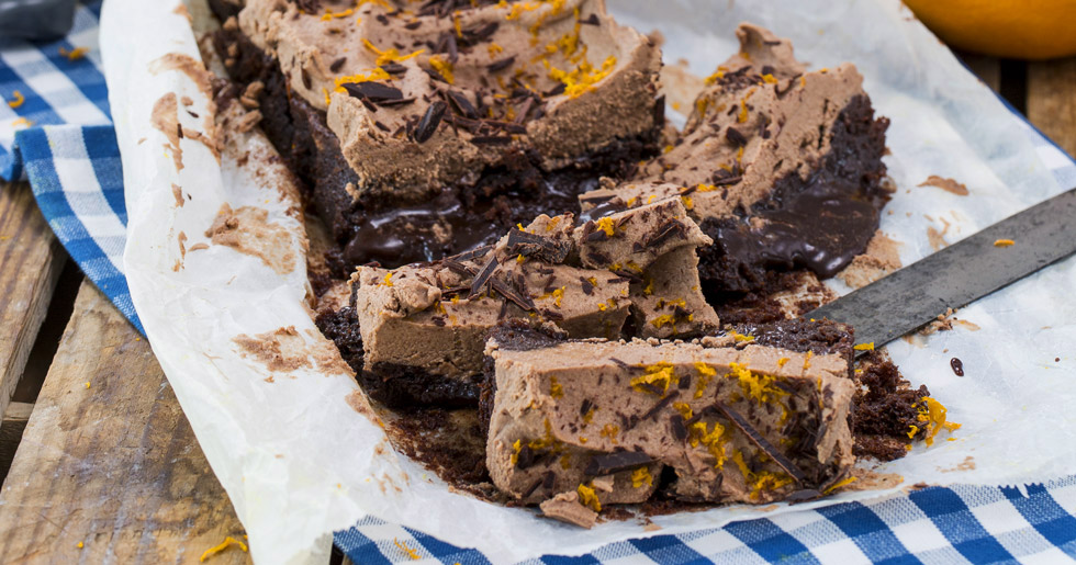 Kladdkaka-med-apelsin-och-chokladmousse-recept