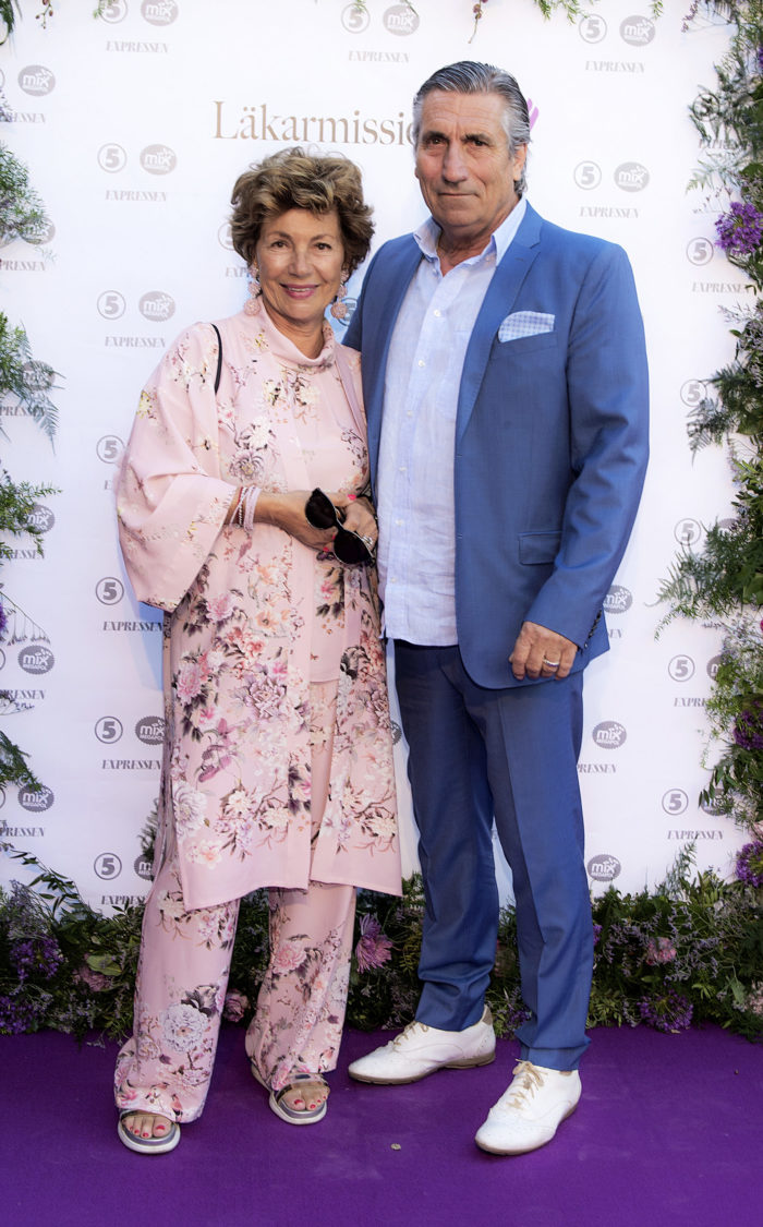 Amelia Adamo och Lucio Benvenuto på Mammagalan i Stockholm 2018-05-27.