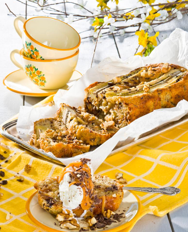 Lets go bananas! Baka en ljuvligt god banankaka! Med dumlekolor, choklad och valnotter. Perfekt syssla trettondag jul!