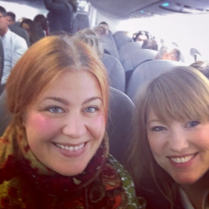 Vi kan kalla det "Westmanflyget". Och givetvis blev det en selfie!