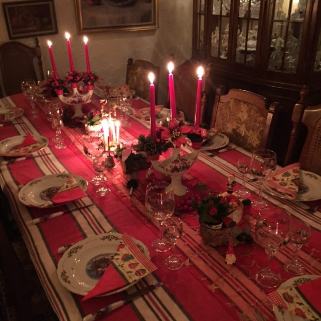 Stämningsfull juldukning.